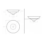 Lavaman gjysëm i zhytur në argjilë zjarri në përfundime të ndryshme Prodhuar në Itali - Capatosta Viadurini