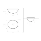 Lavaman gjysëm i zhytur në argjil zjarri kafe Araldica Prodhuar në Itali - Botticino Viadurini