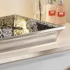 Lavaman gjysëm i prerë në argjilën moderne të zjarrit të dekoruar me dorë në Itali, Guido Viadurini