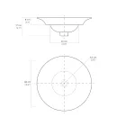 Lavaman gjysmë i futur në porcelan francez të cilësisë së lartë - Pausa Viadurini