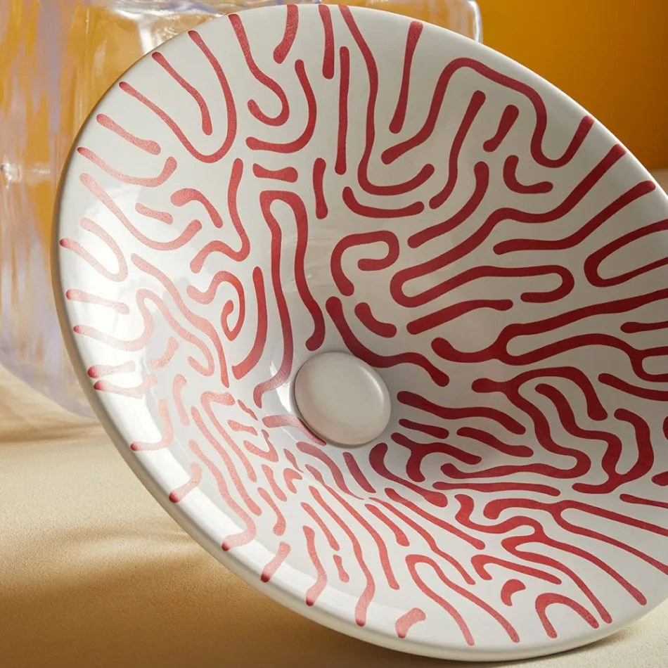 Lavaman gjysmë i futur në porcelan francez të cilësisë së lartë - Pausa Viadurini