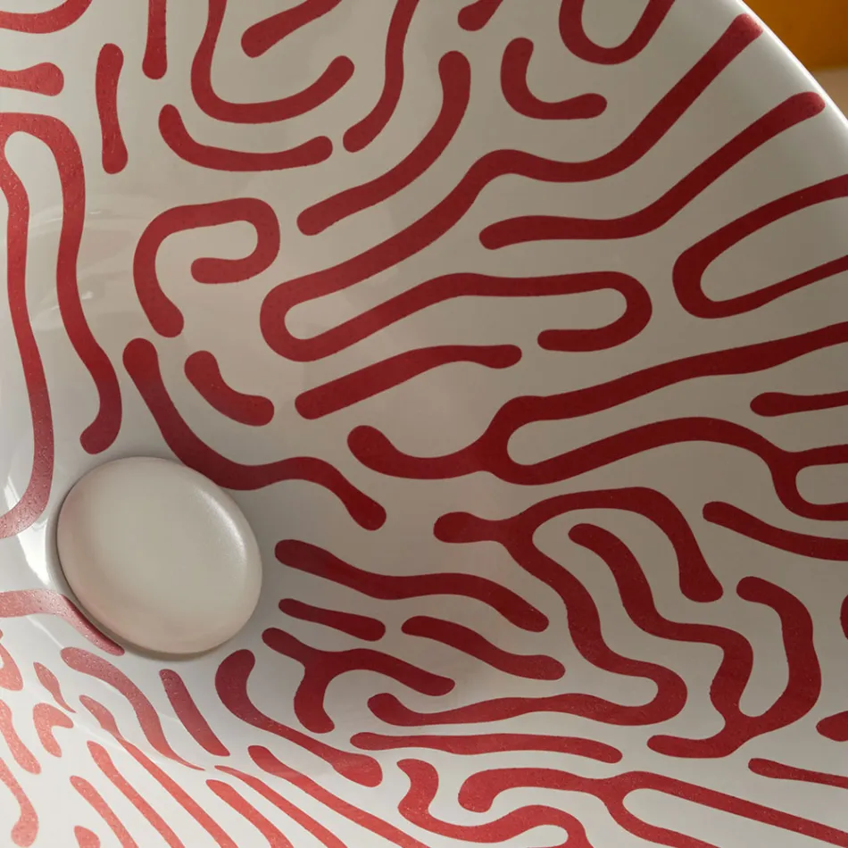 Lavaman gjysmë i futur në porcelan francez të cilësisë së lartë - Pausa Viadurini