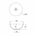 Countertop sferike qeramike Washbasin Ø40cm Made in Italy Leivi Viadurini
