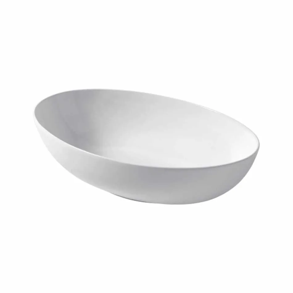 Countertop sferike qeramike Washbasin c60 cm adeshtë bërë në Itali Leivi Viadurini