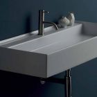 Dizajn modern i lagur lavaman qeramik Dielli 100x45 cm bërë në Itali Viadurini