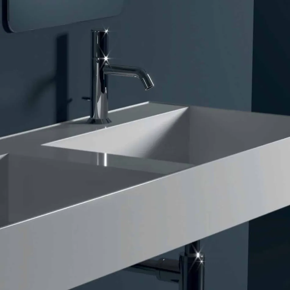 Dizajn modern modern i varur lavaman qeramik Dielli 120x45 cm i bërë në Itali Viadurini