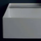 Llamarine qeramike e dizajnit modern varur lavaman qeramike Sun 60x45 cm, e bere ne Itali Viadurini