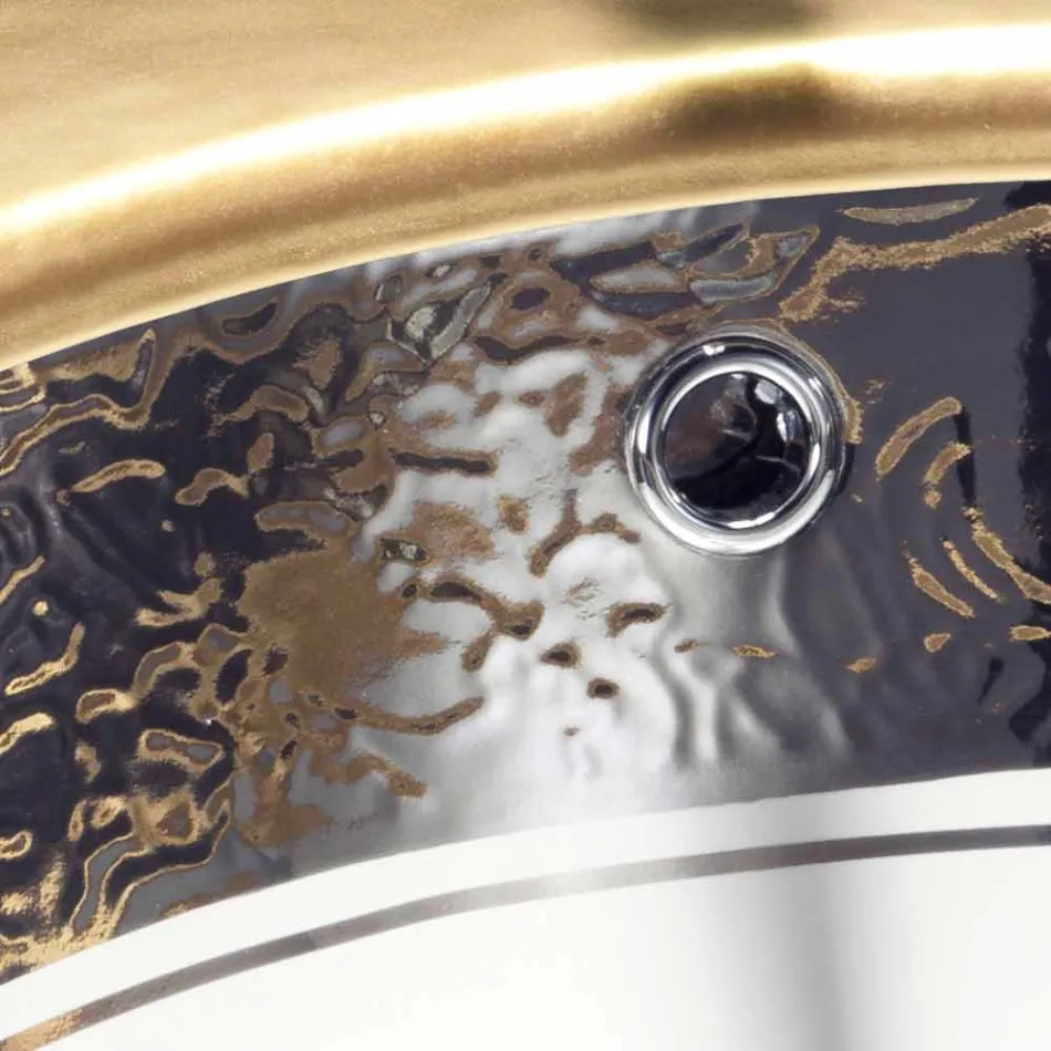 Lavaman nënujor barok në argjilën e zjarrit dhe platinin e bërë në Itali, Egje Viadurini