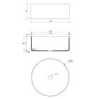 Lavaman banaku i verdhë i rrumbullakët në balte me xham Prodhuar në Itali - Tatiana Viadurini