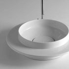 Banjë e rrumbullakët e lavamanit në dizajn modern qeramike Kathy Viadurini
