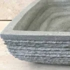 Dizenjoni banjën e banjës me countertop në gurin Hilda Viadurini