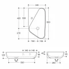 Lavaman countertop / qeramikë projektimi e bërë në Itali Sheyla Viadurini