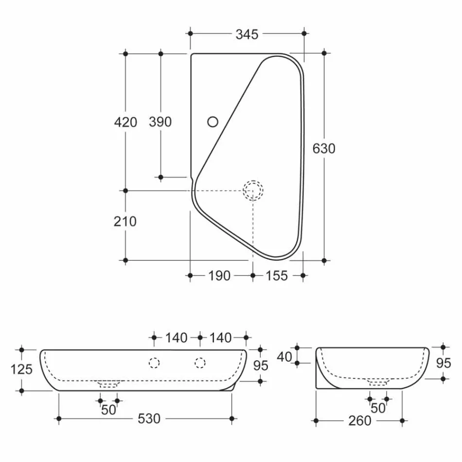 Lavaman countertop / qeramikë projektimi e bërë në Itali Sheyla Viadurini