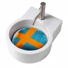 Lavaman / pezullim i dizajnit Countertop i bërë në Itali Tor Viadurini