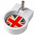 Lavaman / pezullim i dizajnit Countertop i bërë në Itali Tor Viadurini