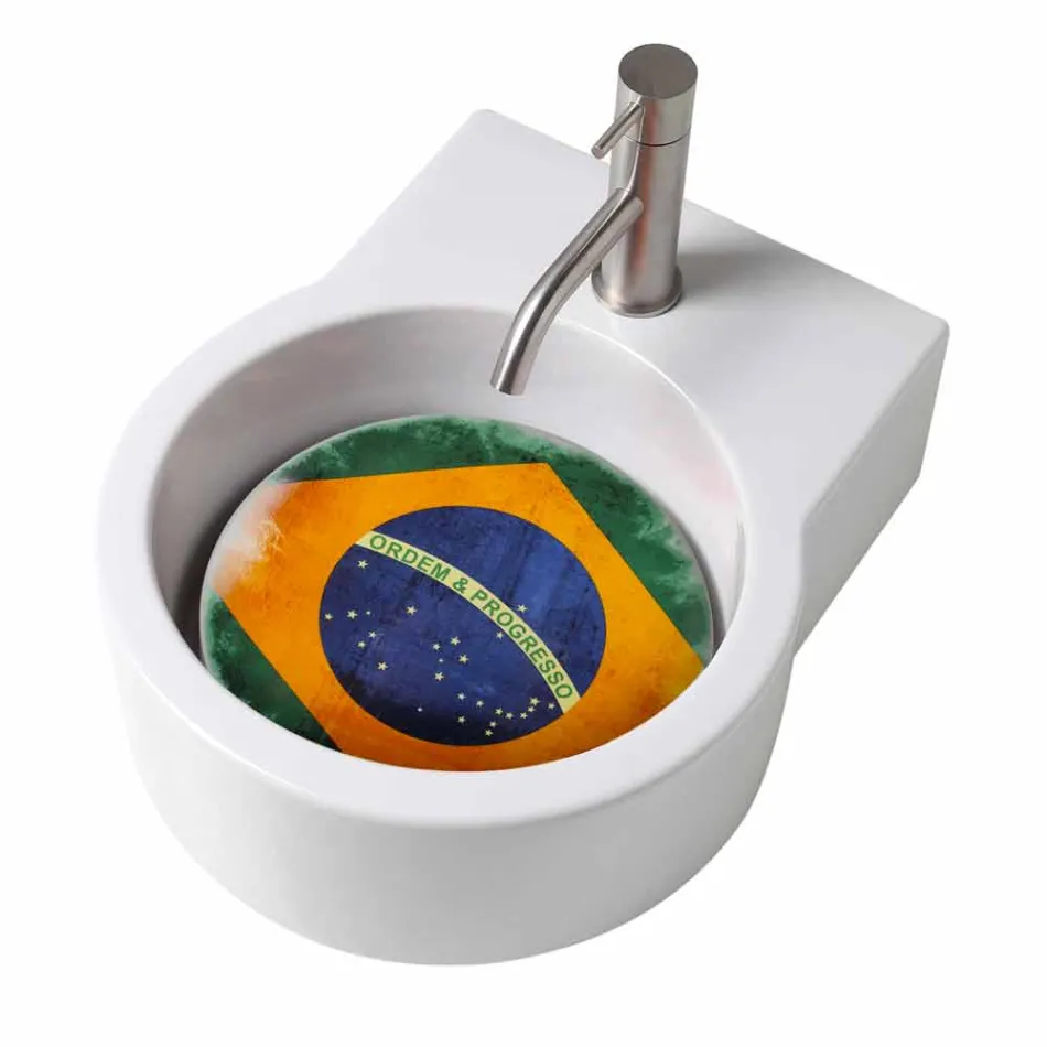 Lavaman / pezullim i dizajnit Countertop i bërë në Itali Tor Viadurini