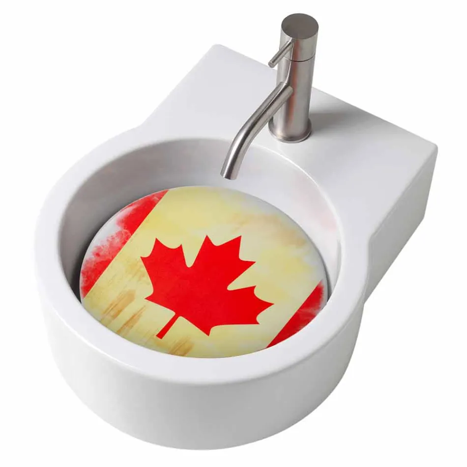 Lavaman / pezullim i dizajnit Countertop i bërë në Itali Tor Viadurini