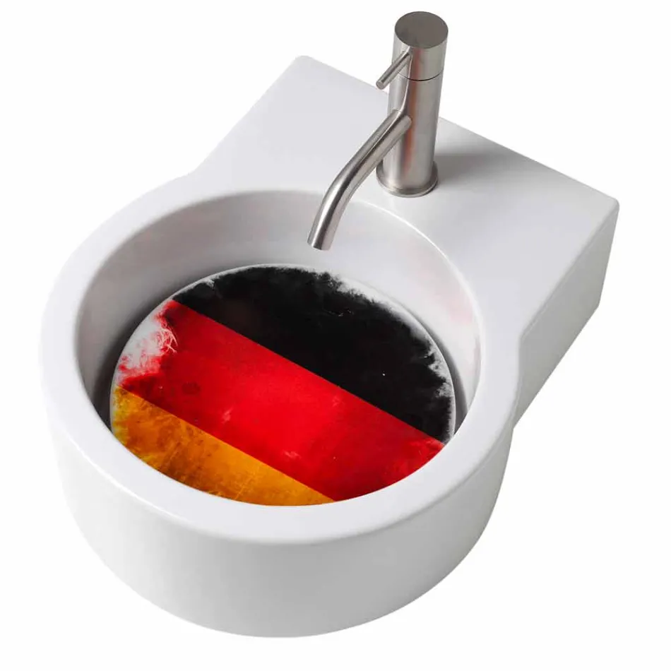 Lavaman / pezullim i dizajnit Countertop i bërë në Itali Tor Viadurini