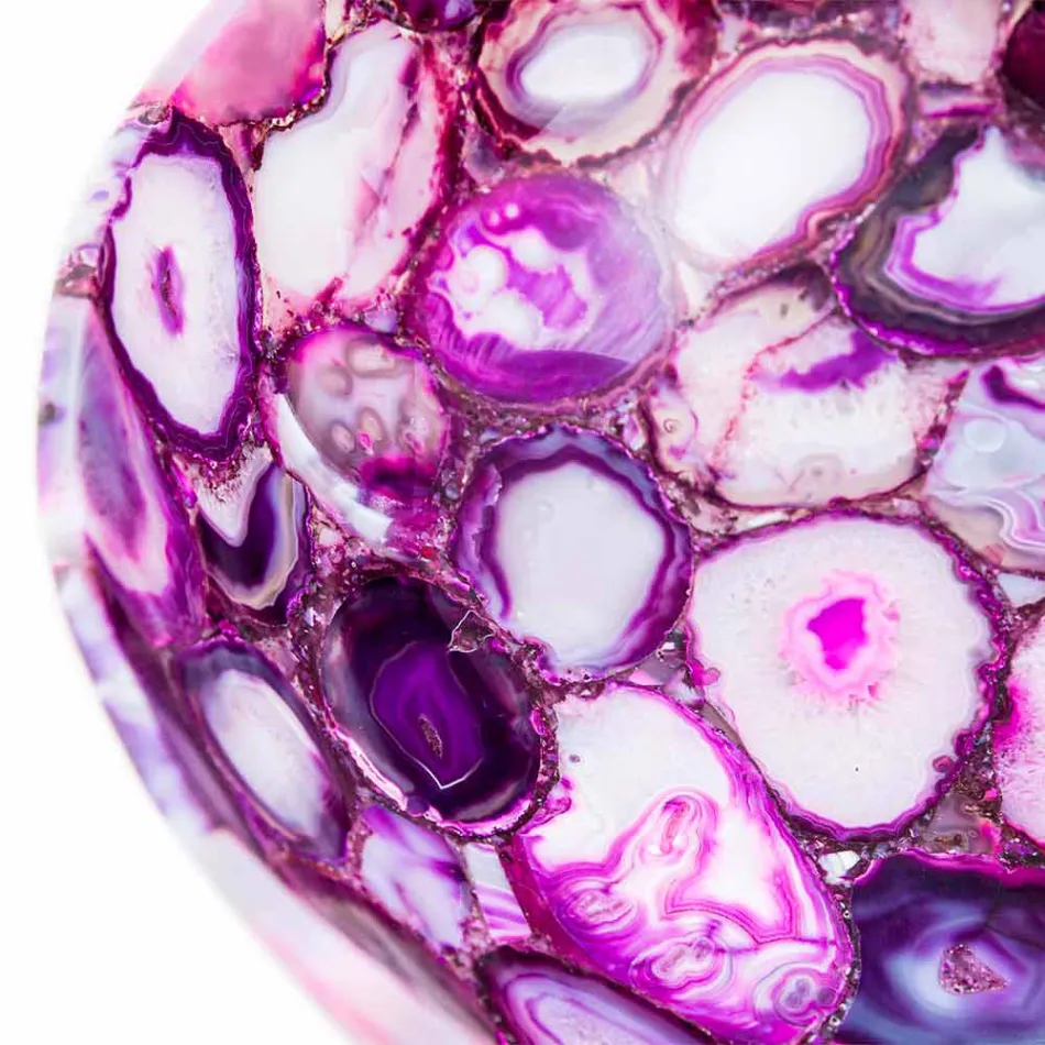 Mbytet e rrumbullakëta me gurë agat - Buffalo Viadurini