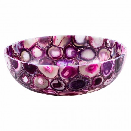 Mbytet e rrumbullakëta me gurë agat - Buffalo Viadurini