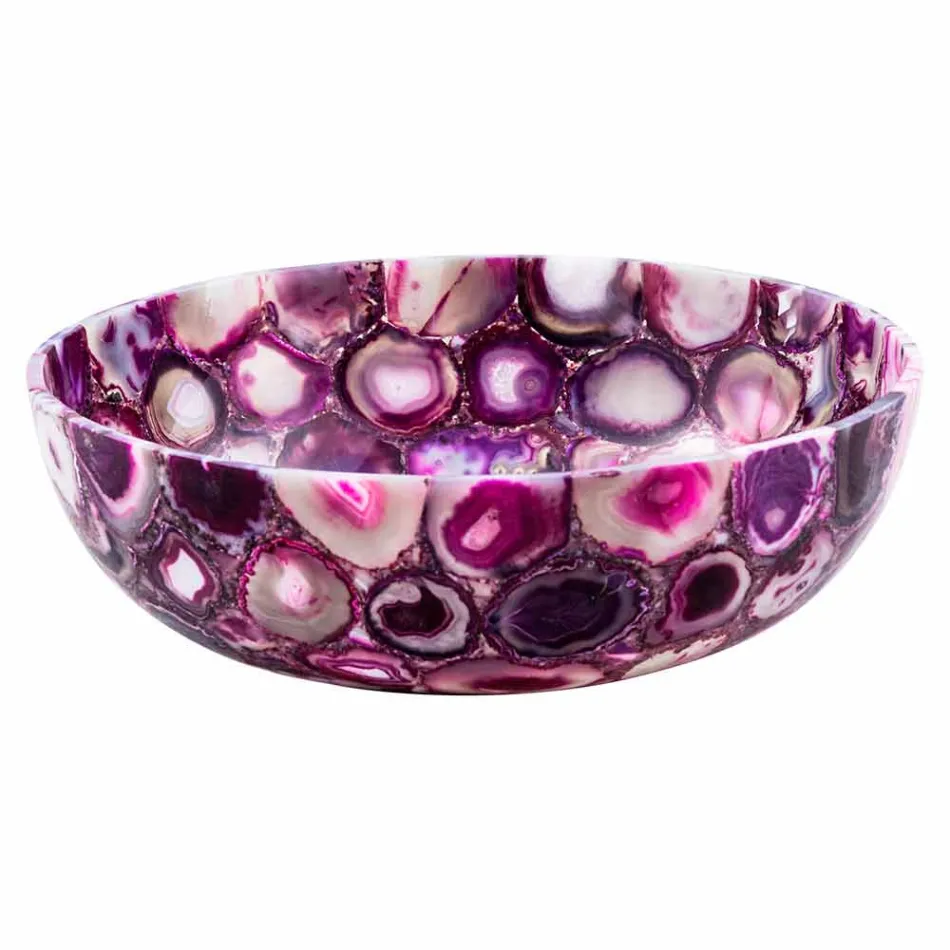 Mbytet e rrumbullakëta me gurë agat - Buffalo Viadurini