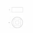 Mbajtëse banje countertop countertop prodhuar në Itali, Forino Viadurini