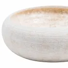 Lavamani rrethor i bërë me dorë në mermer të bardhë, Bucciano Viadurini