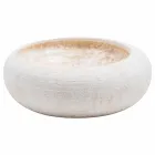 Lavamani rrethor i bërë me dorë në mermer të bardhë, Bucciano Viadurini