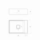 Dizajn banjoje countertop prodhuar në Itali, Lavis Viadurini