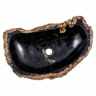 Mbytet moderne countertop punuar me dorë në dru fosil, Negrar Viadurini