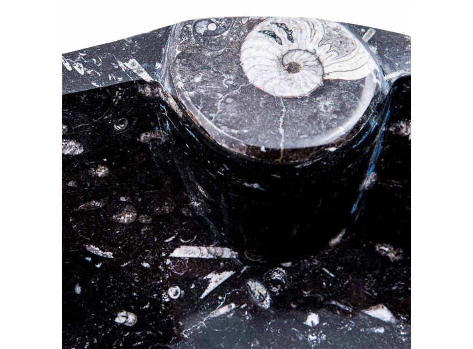 Lavaman moderne me pllaka mermeri me fosile - Burgeo Viadurini