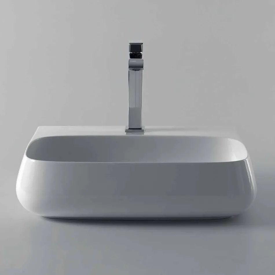 Lavaman qeramike me vendosje falas ose mur i ngritur L 55cm i bërë në Itali, Gais Viadurini