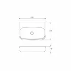 Lavaman qeramike me vendosje falas ose mur i ngritur L 55cm i bërë në Itali, Gais Viadurini