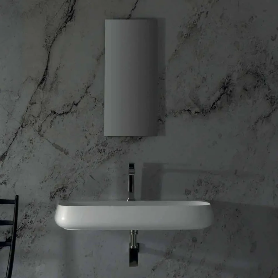 Lavaman qeramike me qëndrim të lirë ose të pezulluar L 90cm i bërë në Itali, Gais Viadurini