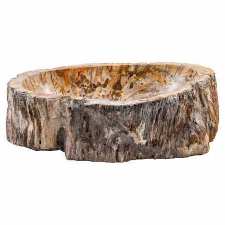 Mbytet Countertop i prodhuar me dorë në dru fosil, Neviglie Viadurini