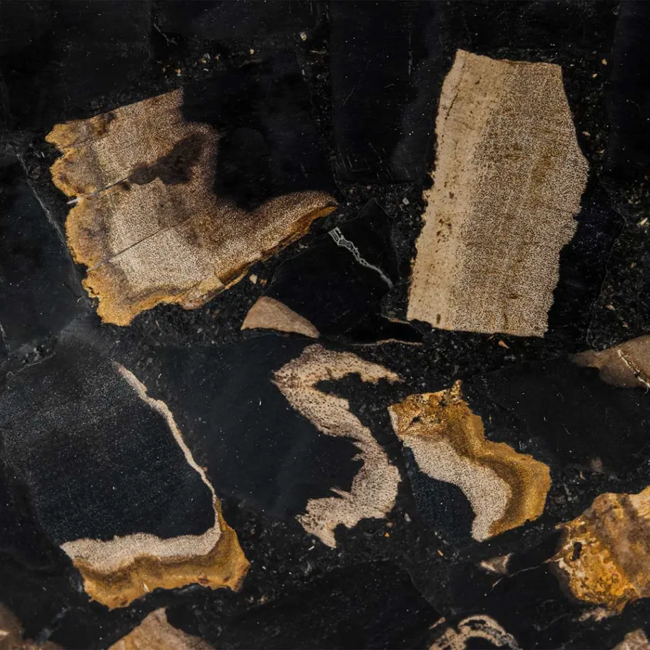 Lavaman countertop i punuar me dorë në gur lumi, Palizzi Viadurini