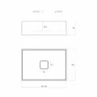 Lavaman dizajn Countertop prodhuar në Itali, Lavis Viadurini