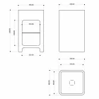 Lavaman moderne monobloc i bërë në Itali, Tufino Viadurini