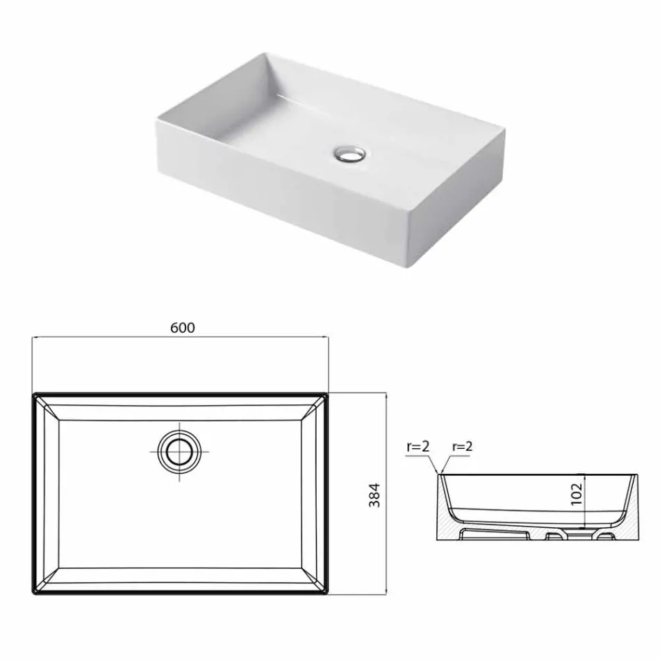 Dizenjoni lavatrice në Leivi me qeramikë të bardhë ose me ngjyrë Viadurini