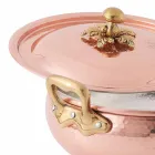 Tenxhere me perime me kapak bakri të konservuar me dorë të bërë në Itali 24 cm - Mariacarla Viadurini