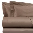 Fletët prej pambuku prej pambuku të vendosura për ngjyrën e ngurtë të krevateve dyshe - Freesia Viadurini