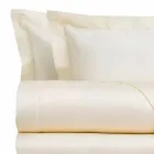 Fletët prej pambuku prej pambuku të vendosura për ngjyrën e ngurtë të krevateve dyshe - Freesia Viadurini