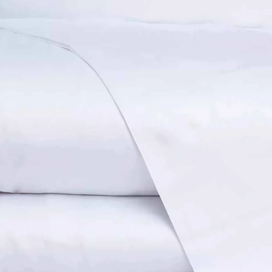 Fletët prej pambuku prej pambuku të vendosura për ngjyrën e ngurtë të krevateve dyshe - Freesia Viadurini