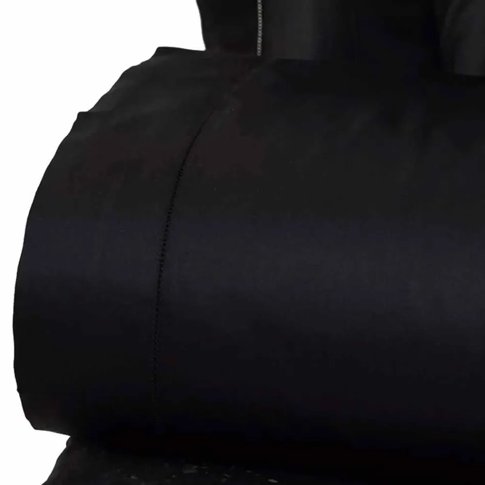 Fletët prej pambuku prej pambuku të vendosura për ngjyrën e ngurtë të krevateve dyshe - Freesia Viadurini