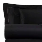 Fletët prej pambuku prej pambuku të vendosura për ngjyrën e ngurtë të krevateve dyshe - Freesia Viadurini