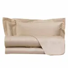 Fletë me ngjyra të ngurta plotësohen në saten pambuku për krevat dopio - Hibiscus Viadurini