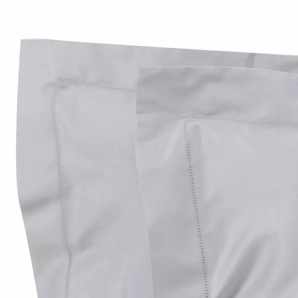 Fletë me ngjyra të ngurta plotësohen në saten pambuku për krevat dopio - Hibiscus Viadurini