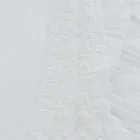 Çarçaf Liri i Bardhë i cilësisë së lartë me dantella për krevat dopio - Fiumana Viadurini