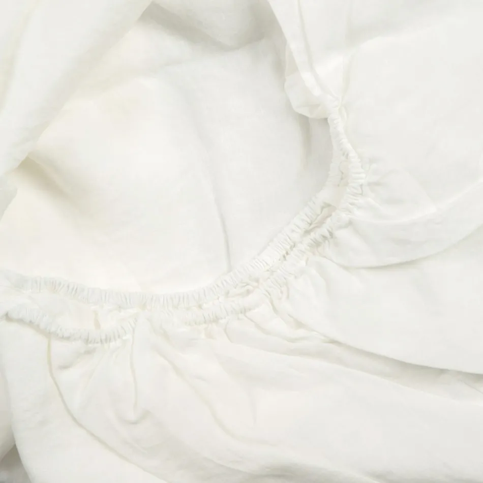 Çarçaf me montim të dyfishtë, Liri me ngjyra luksoze Prodhuar në Itali - Fiumano Viadurini