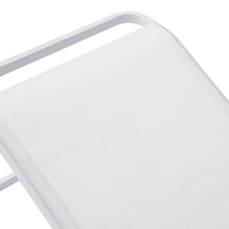 Shezlong për jashtë Solaya 194x65 cm prej alumini dhe tekstili Viadurini